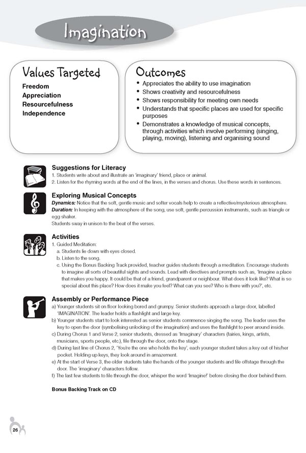 Imagination resource page